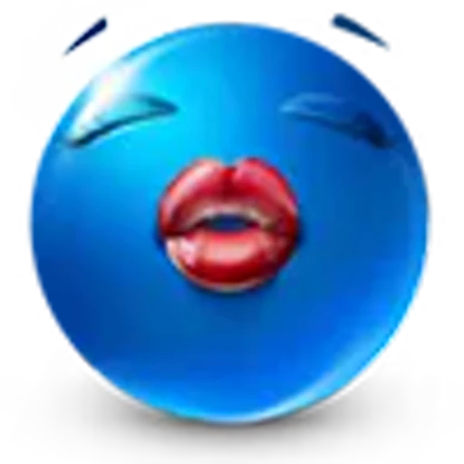 😙 Эмодзи «blue face» для Telegram