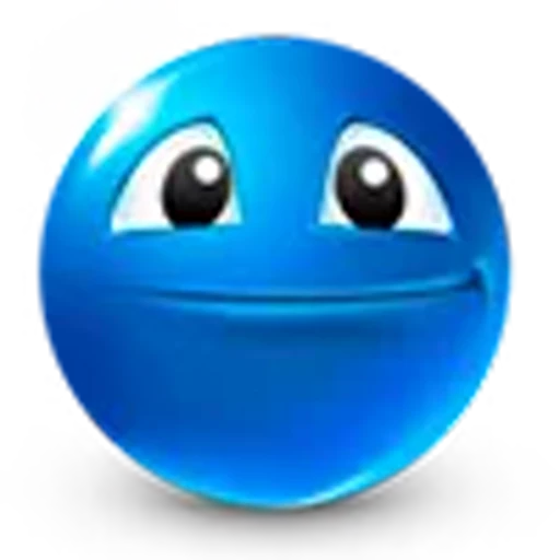 ☺️ Эмодзи «blue face» для Telegram