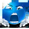😡 Эмодзи «blue face» для Telegram