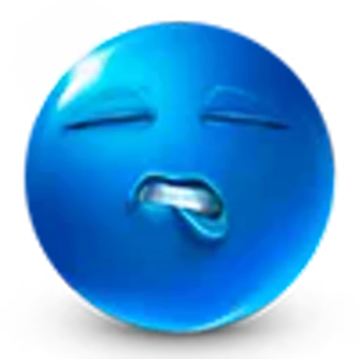 😌 Эмодзи «blue face» для Telegram