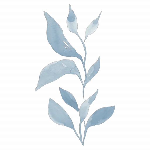 🌱 Стикер «Blue mixed» для Telegram