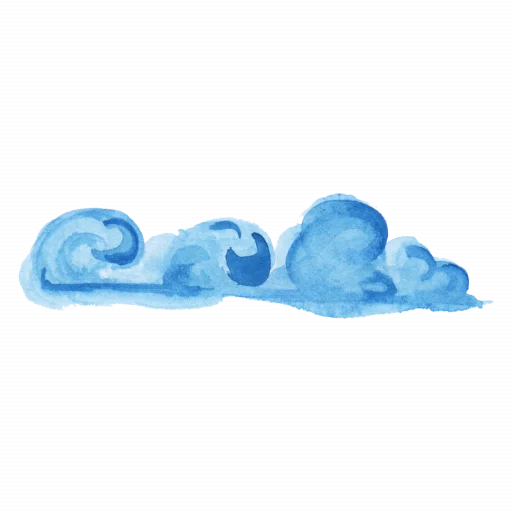 ☁️ Стикер «Blue mixed» для Telegram