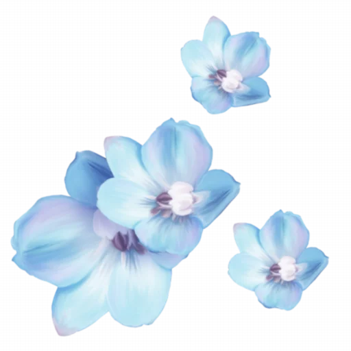 🌸 Стикер «Blue mixed» для Telegram