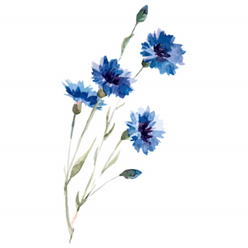 🌸 Стикер «Blue mixed» для Telegram