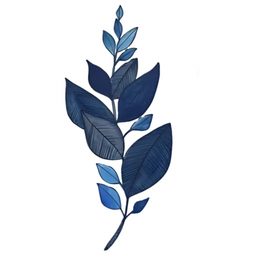 🌱 Стикер «Blue mixed» для Telegram