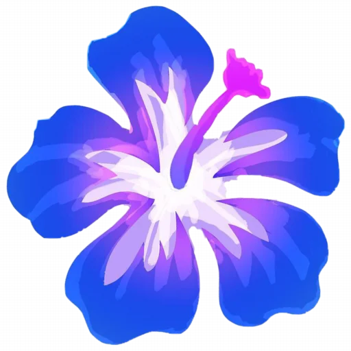 🌺 Стикер «Blue mixed» для Telegram