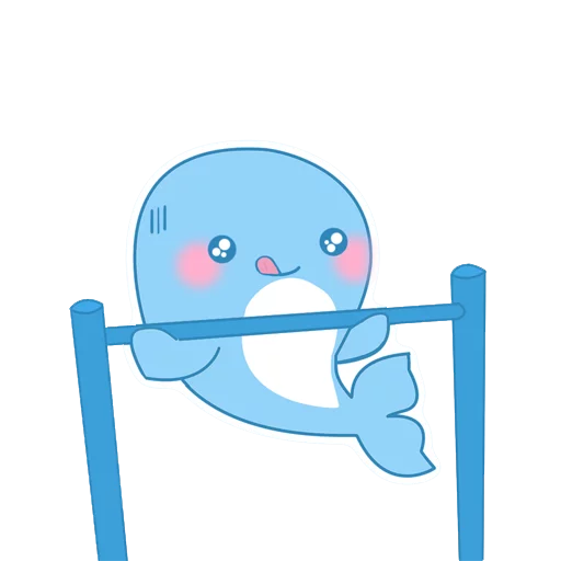 💪 Стикер «Blue Whale Challenge» для Telegram