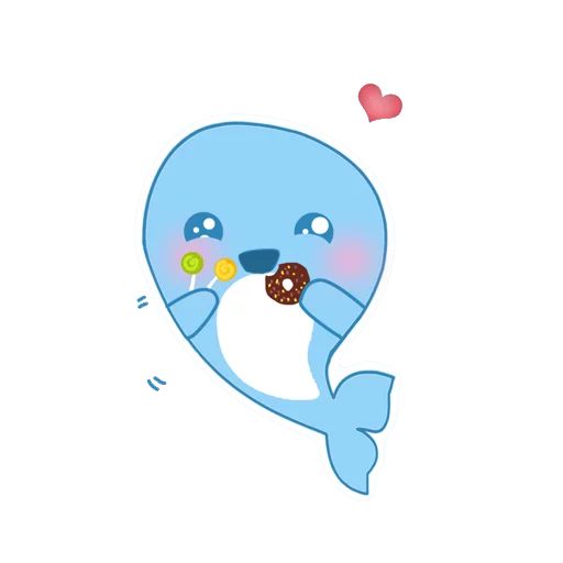 ❤ Стикер «Blue Whale Challenge» для Telegram