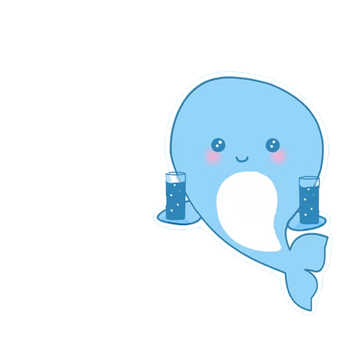 💧 Стикер «Blue Whale Challenge» для Telegram