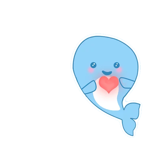 ❤ Стикер «Blue Whale Challenge» для Telegram