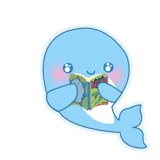 📖 Стикер «Blue Whale Challenge» для Telegram
