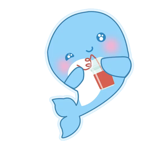🥛 Стикер «Blue Whale Challenge» для Telegram