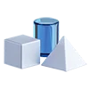 🟨 Эмодзи «3D blue-white icons» для Telegram