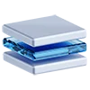 Стикерпак 3D blue-white icons для Telegram