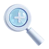 🔎 Эмодзи «3D blue-white icons» для Telegram