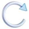 ↪️ Эмодзи «3D blue-white icons» для Telegram