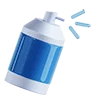 🖼 Эмодзи «3D blue-white icons» для Telegram