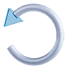 ↩️ Эмодзи «3D blue-white icons» для Telegram