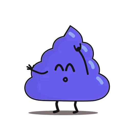 🤪 Стикер «BluPoo» для Telegram