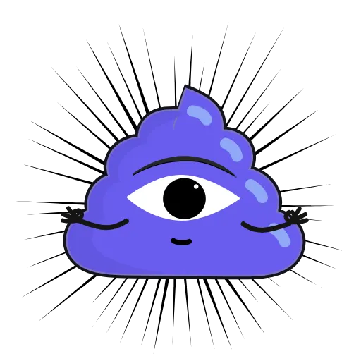 🤨 Стикер «BluPoo» для Telegram