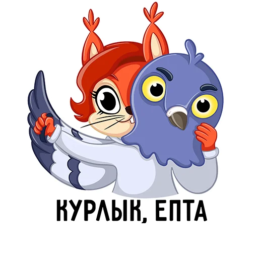🕊 Стикер «Белка» для Telegram
