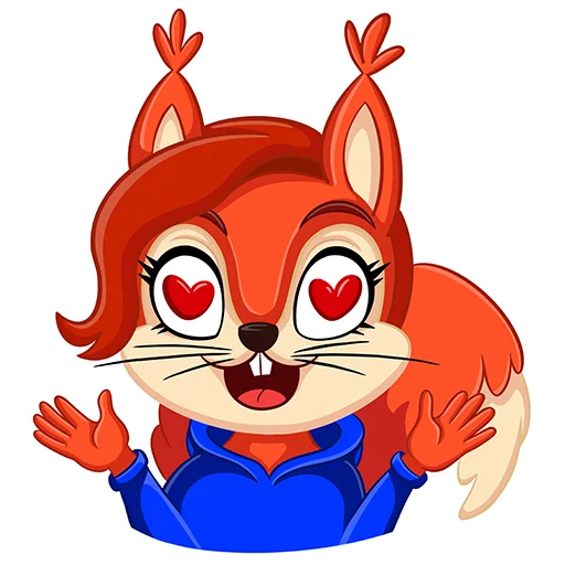 Стикерпак Белка для Telegram