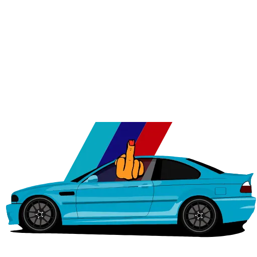 🖕 Стикер «BMW_CN_Anim» для Telegram