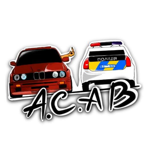 👮‍♀️ Стикер «BMW_pack» для Telegram