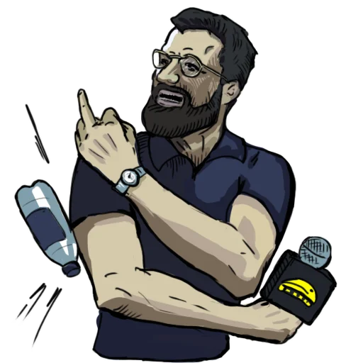 🖕 Стикер «BNGTV» для Telegram