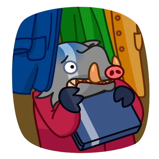 😨 Стикер «Kabanchik» для Telegram