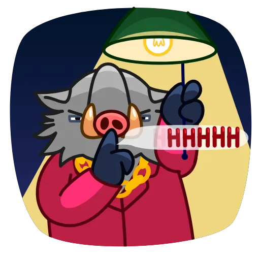 🤫 Стикер «Kabanchik» для Telegram
