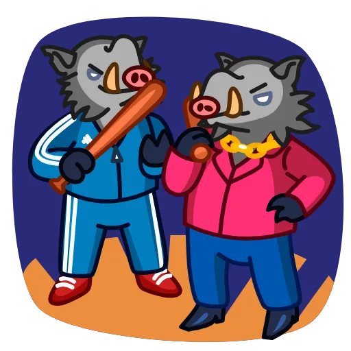 👊 Стикер «Kabanchik» для Telegram