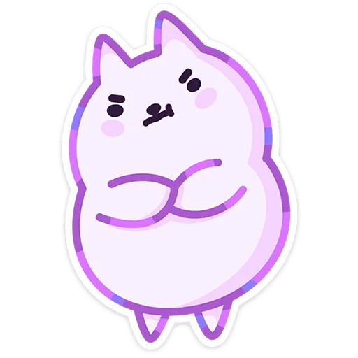 🐱 Стикер «Кот Буба» для Telegram