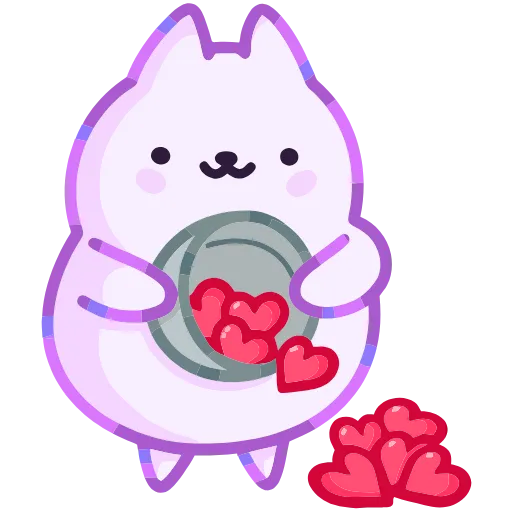 ❤️ Эмодзи «Кот Буба» для Telegram