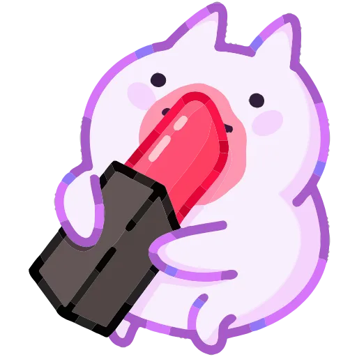 💄 Эмодзи «Кот Буба» для Telegram