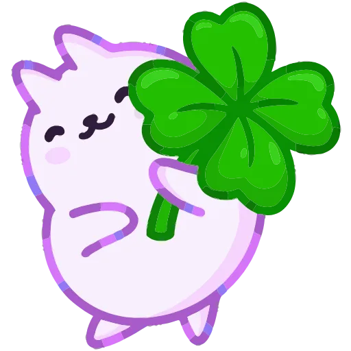 🍀 Эмодзи «Кот Буба» для Telegram