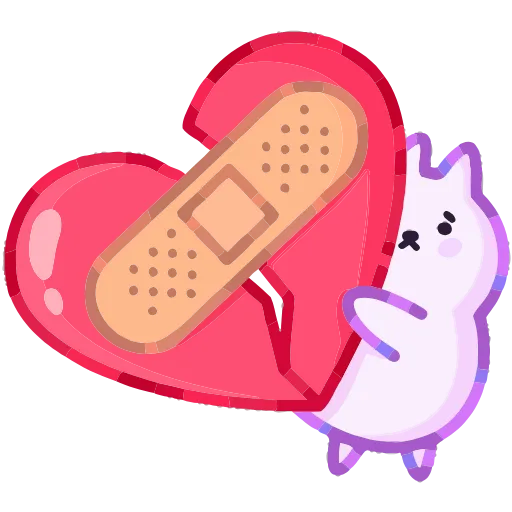 ❤️ Эмодзи «Кот Буба» для Telegram