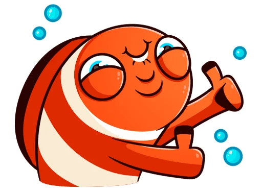 👍 Стикер «Бобби Баббл без надписей» для Telegram