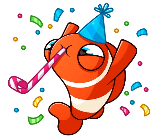 🥳 Стикер «Бобби Баббл без надписей» для Telegram