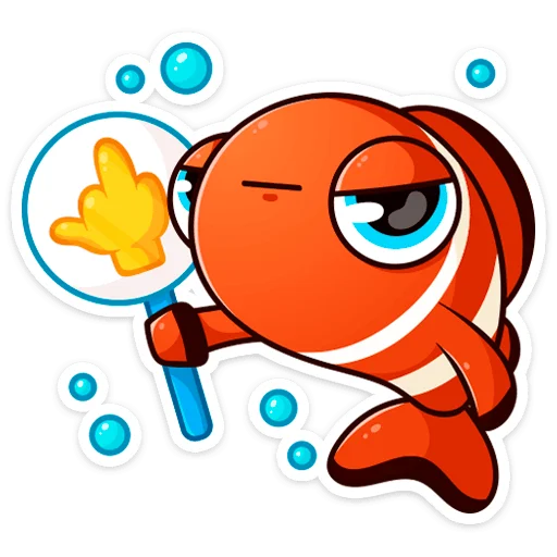 🖕 Стикер «Бобби Баббл без надписей» для Telegram