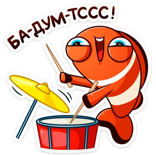 🥁 Стикер «Бобби Баббл» для Telegram