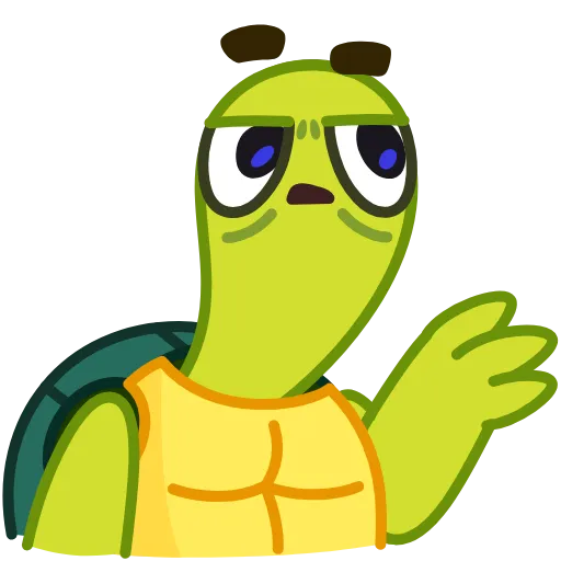 🤦‍♂️ Стикер «Bob Turtle» для Telegram