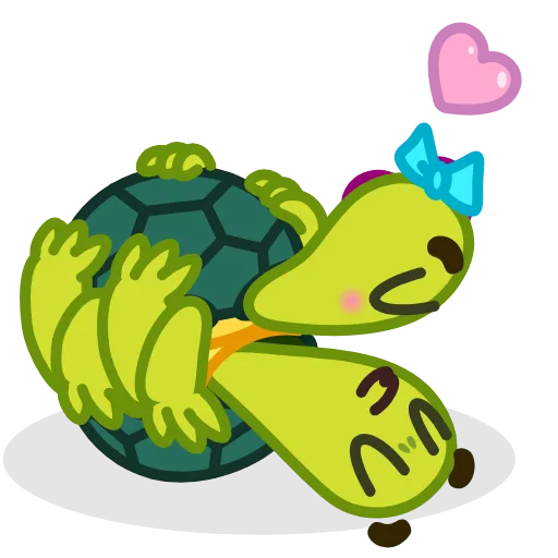 😘 Стикер «Bob Turtle» для Telegram