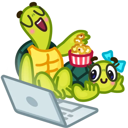 🍿 Стикер «Bob Turtle» для Telegram