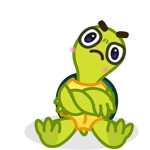 🙅‍♂️ Стикер «Bob Turtle» для Telegram