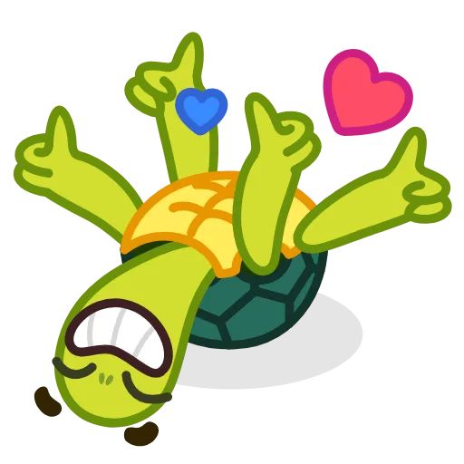 👍 Стикер «Bob Turtle» для Telegram