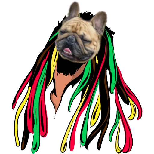 😄 Стикер «Bob Marley??The Frenchies» для Telegram