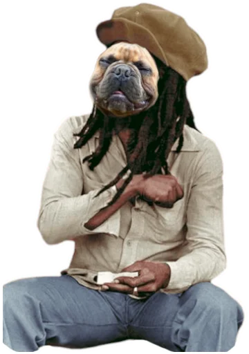 🇯🇲 Стикер «Bob Marley??The Frenchies» для Telegram