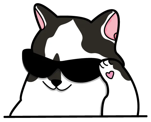 😎 Стикер «Bo-Bo Cat» для Telegram