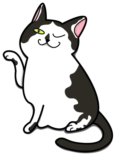 🧐 Стикер «Bo-Bo Cat» для Telegram